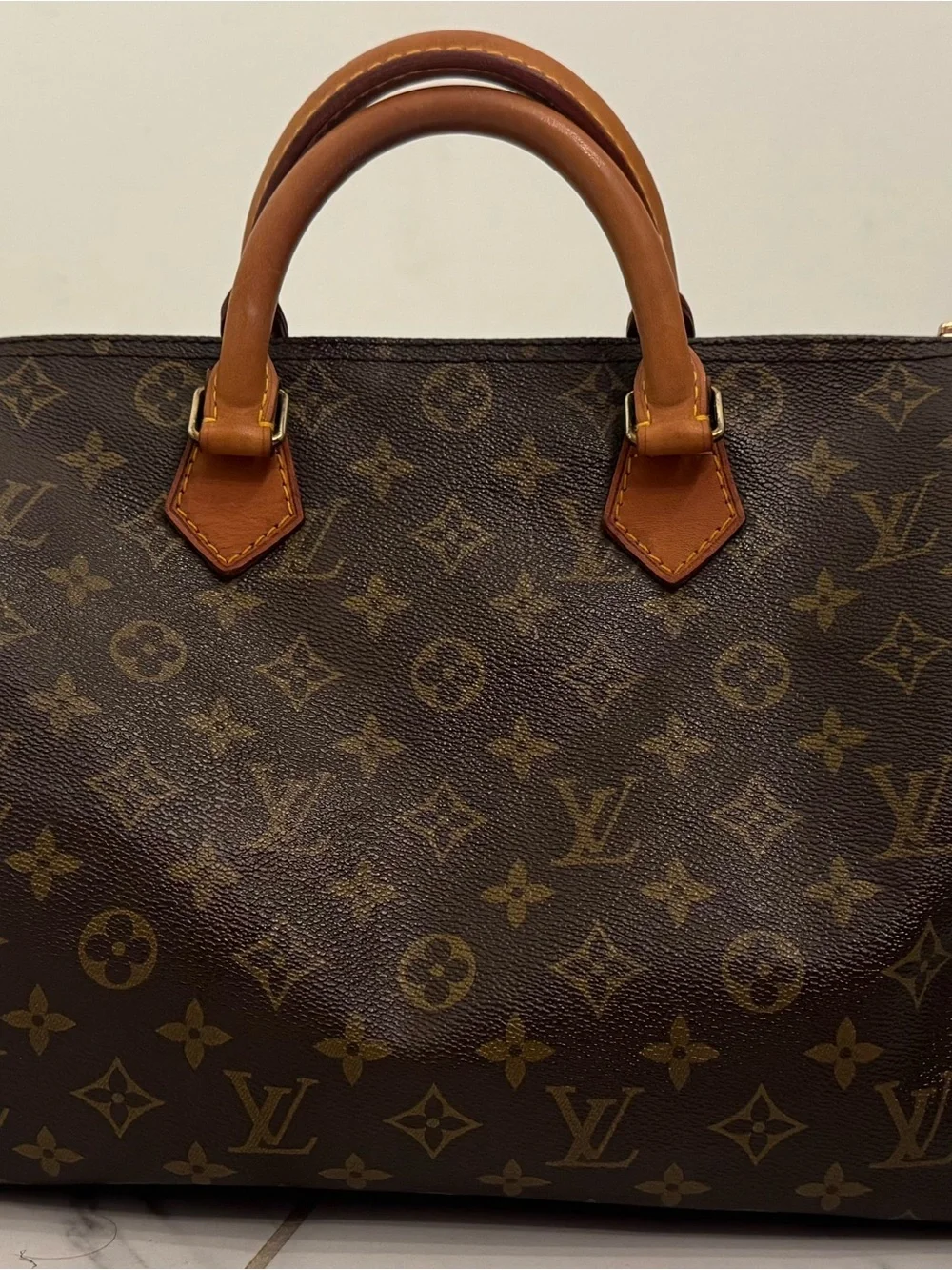 Authentic vintage Louis Vuitton Speedy 30 1988 lock and key